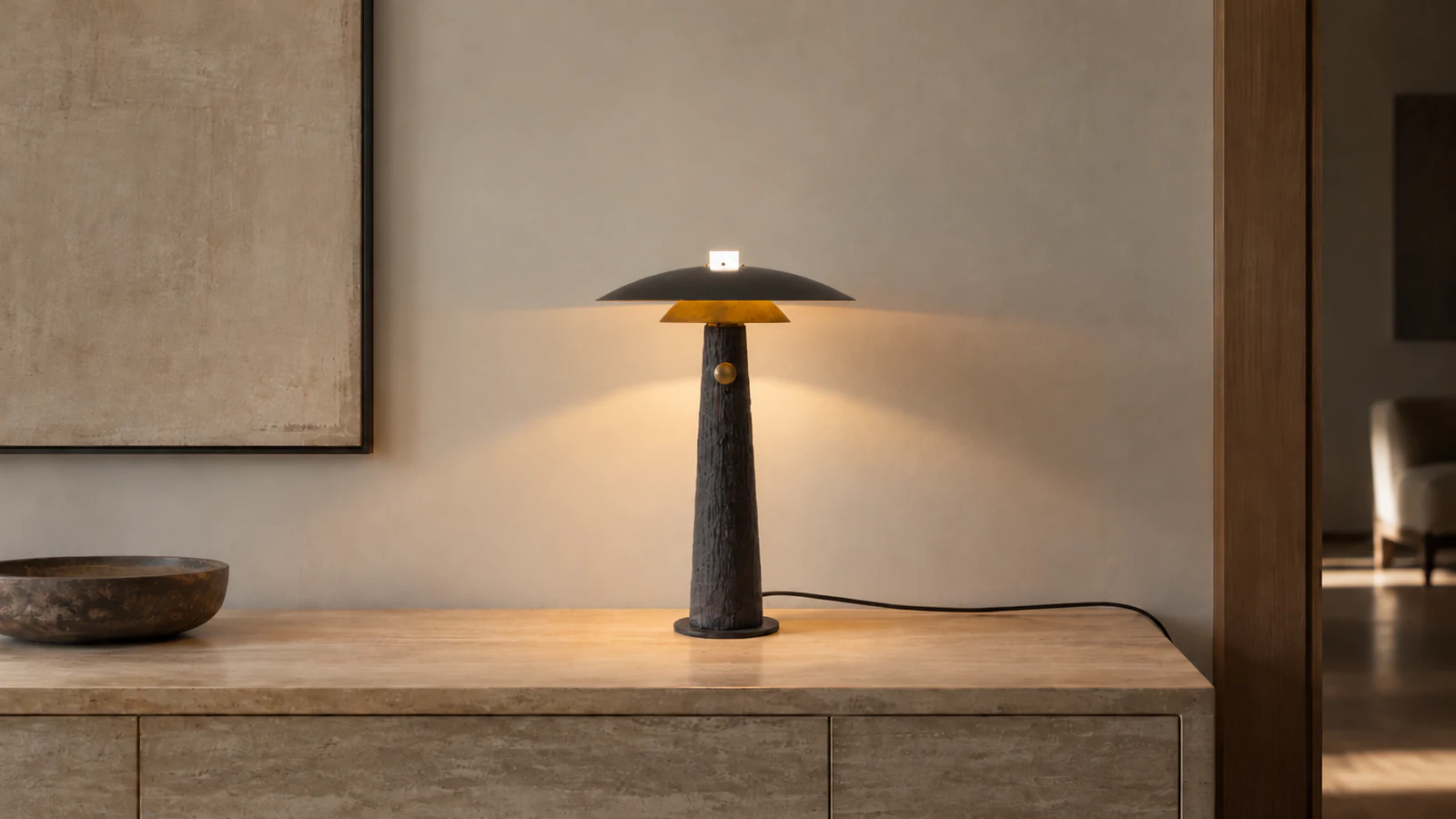 Faro Mesa · Castaño — OMA Light Design